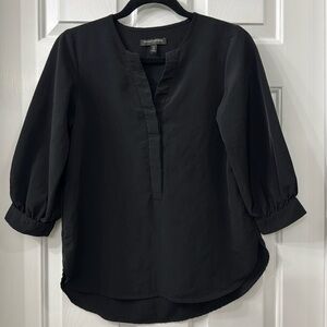 Banana Republic black puff sleeve blouse (T2)